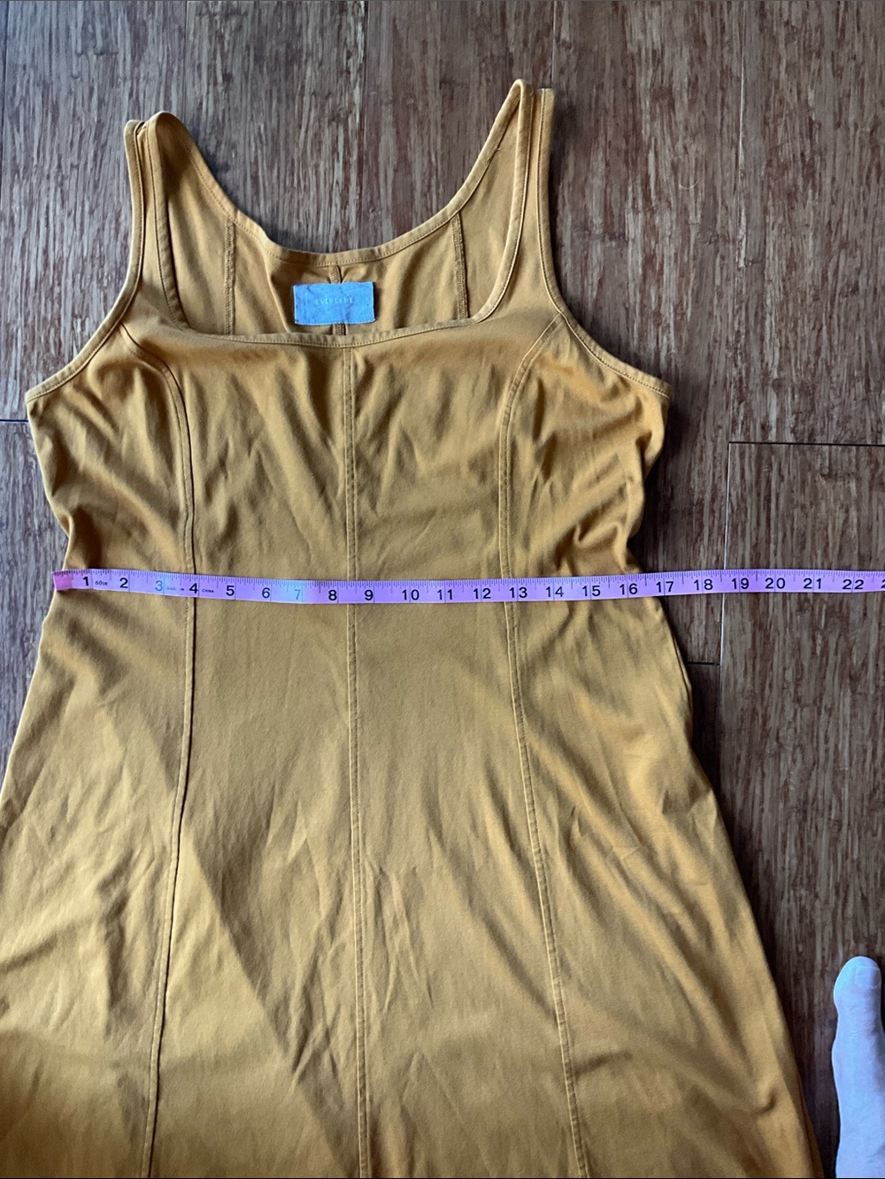 Everlane Sleeveless Midi Dress in Gold - Picture 6 of 7